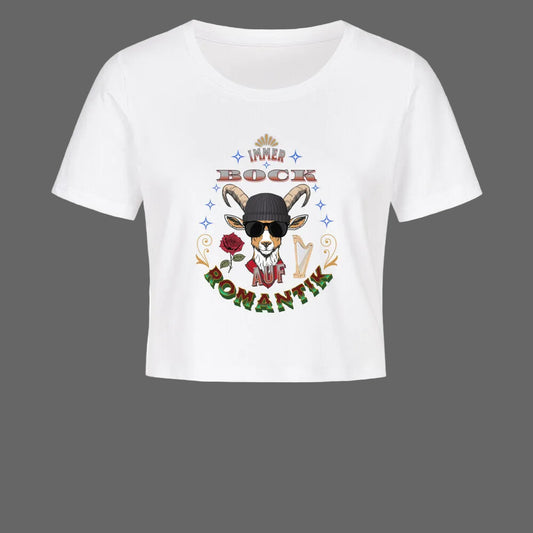 IMMER BOCK auf ROMANTIK / Ladies Cropped Tee