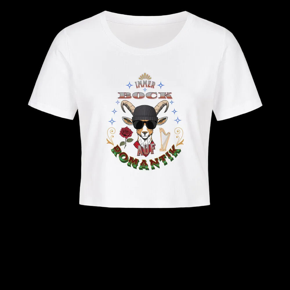 IMMER BOCK auf ROMANTIK / Ladies Cropped Tee