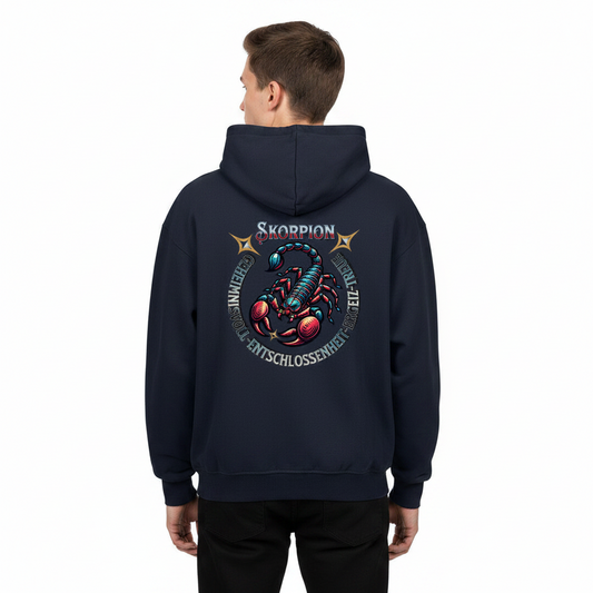VACANCY Oversized Zipper Hoodie /Skorpion Sternzeichen