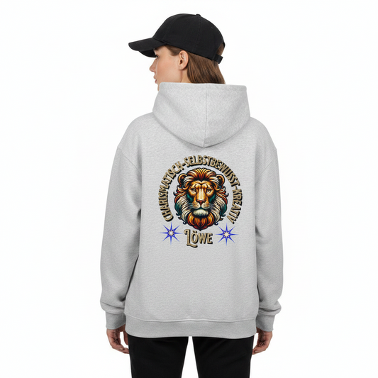 VACANCY Oversized Zipper Hoodie / Löwe Sternzeichen