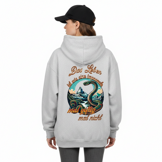 VACANCY Oversized Zipper Hoodie / Das LEBEN-mal giftig, mal nicht