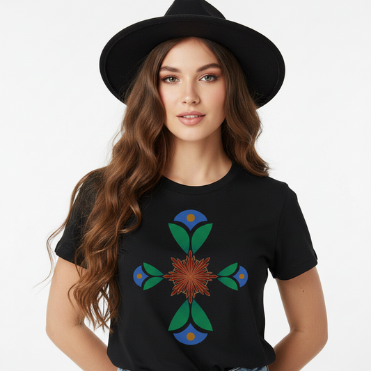 Premium Organic Shirt Women/ Geometrischer Traum