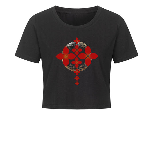 Ladies Cropped Tee/ Sternenblüte