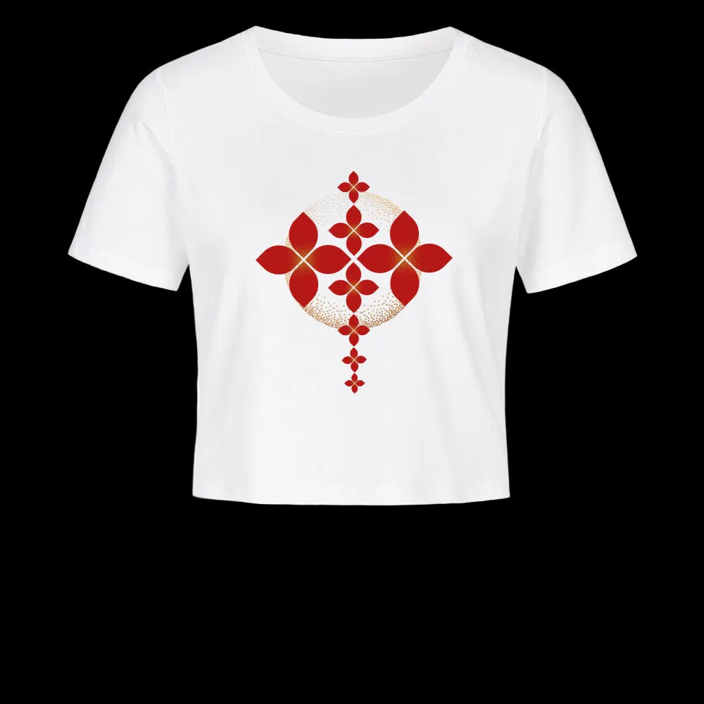 Ladies Cropped Tee/ Sternenblüte