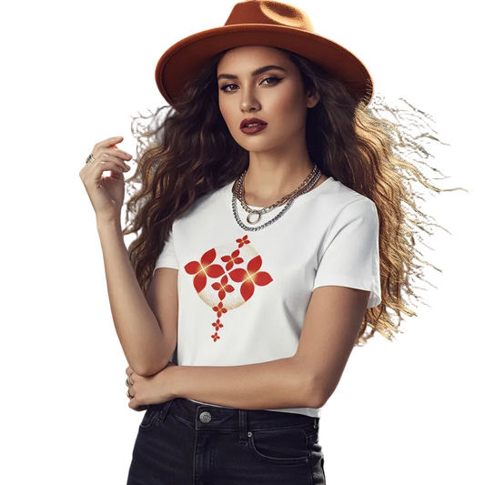 Ladies Cropped Tee/ Sternenblüte