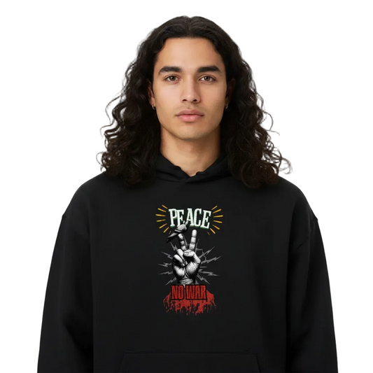 VACANCY Oversized Hoodie / PEACE no WAR