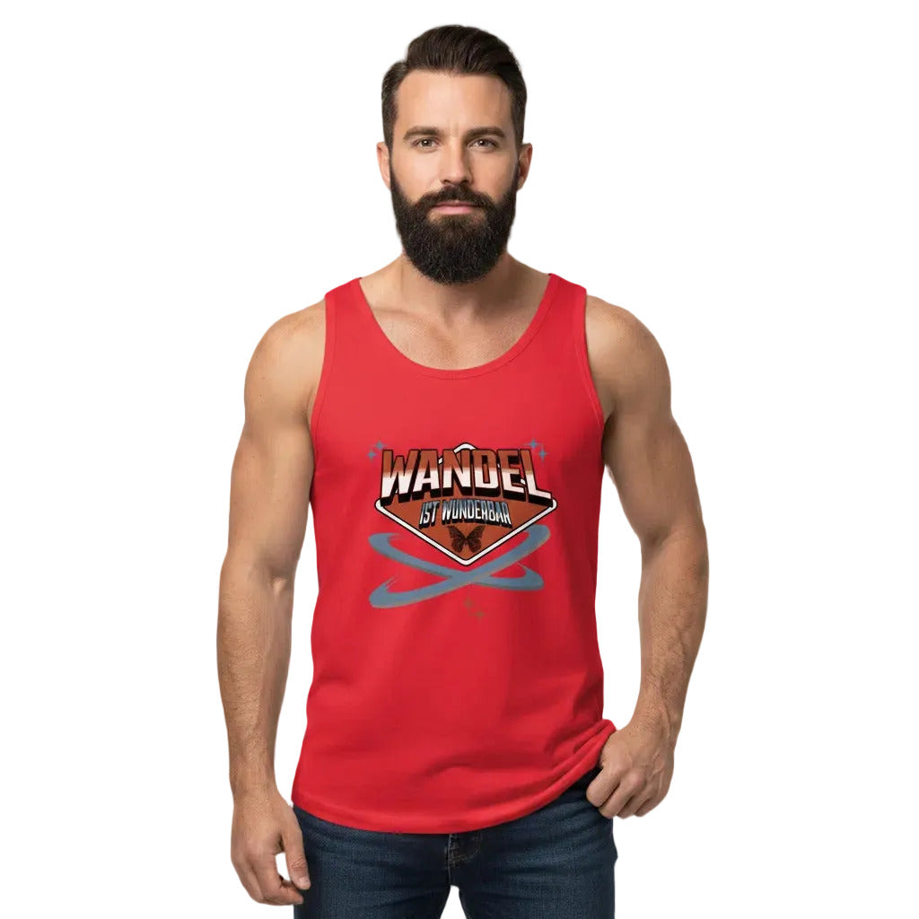 Classic Tanktop in Fire Red mit „WandelWunderbar“-TORIPROS