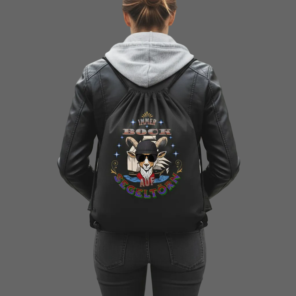 Gym Bag / Auf SEGELTÖRN immer BOCK -schwarz-Toripros