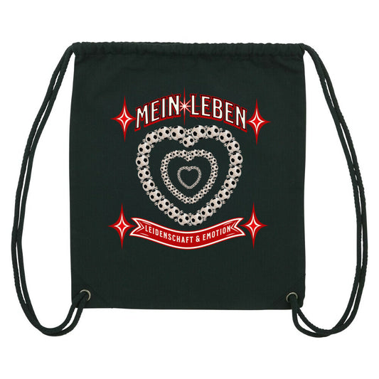 Gym Bag / Fußball mein LEBEN-Schwarz