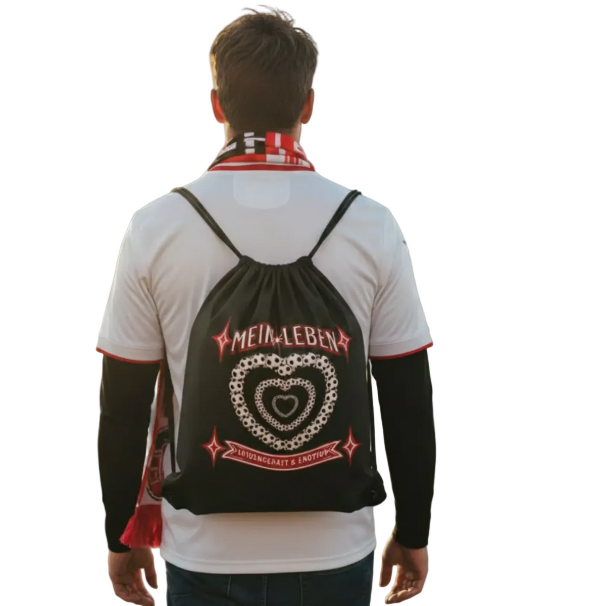 Gym Bag / Fußball mein LEBEN-Schwarz