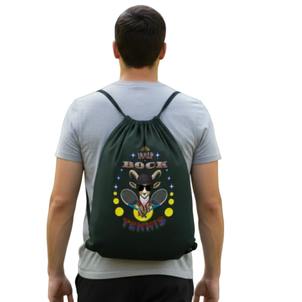 Gym Bag / TENNIS-immer BOCK -TORIPROS-Schwarz