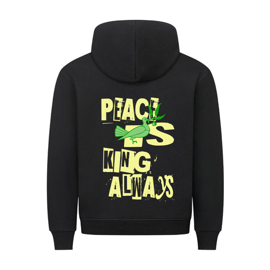 HigherBlanks Premium Hoodie / Peace is KING allways-Schwarz-TORIPROS