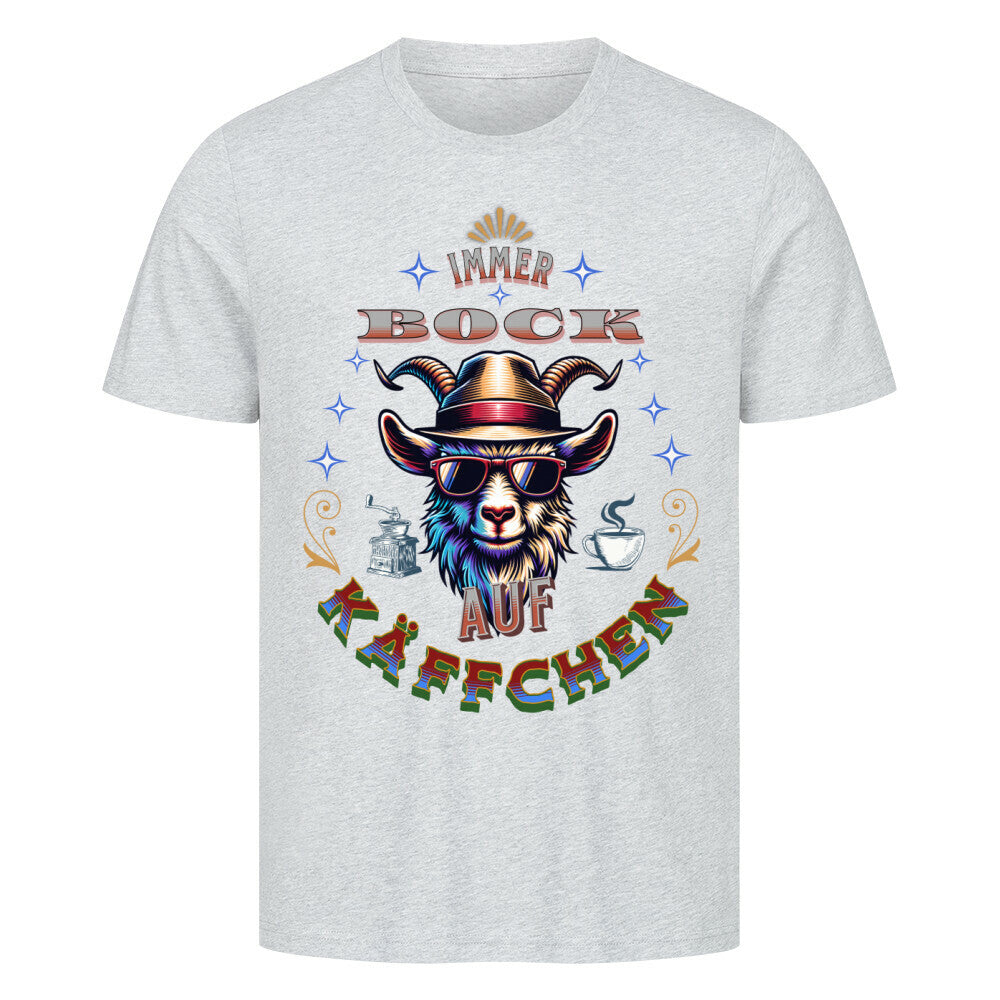HigherBlanks Premium T-Shirt / BOCK auf KÄFFCHEN -grau