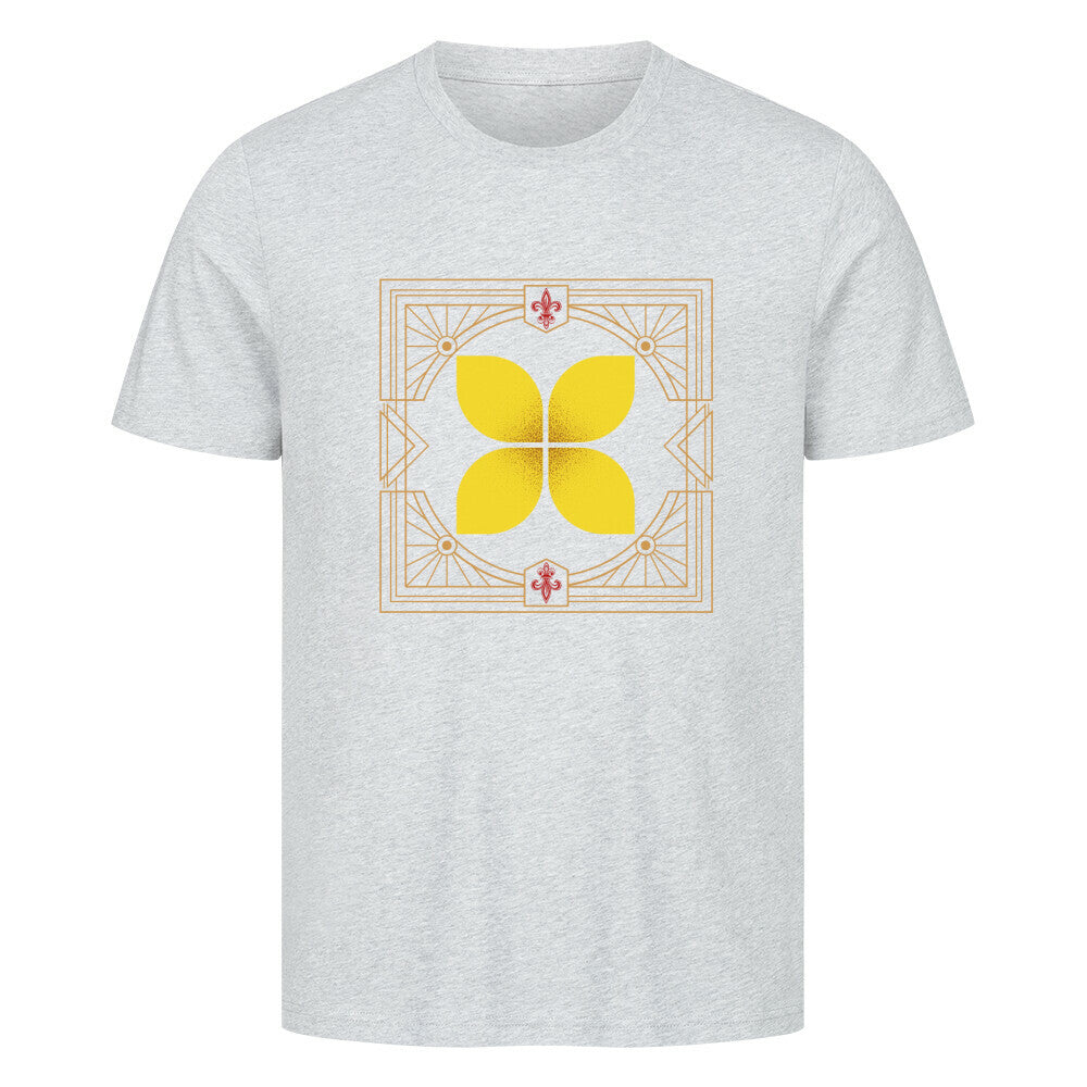 HigherBlanks Premium T-Shirt / Eckige Eleganz-Grey