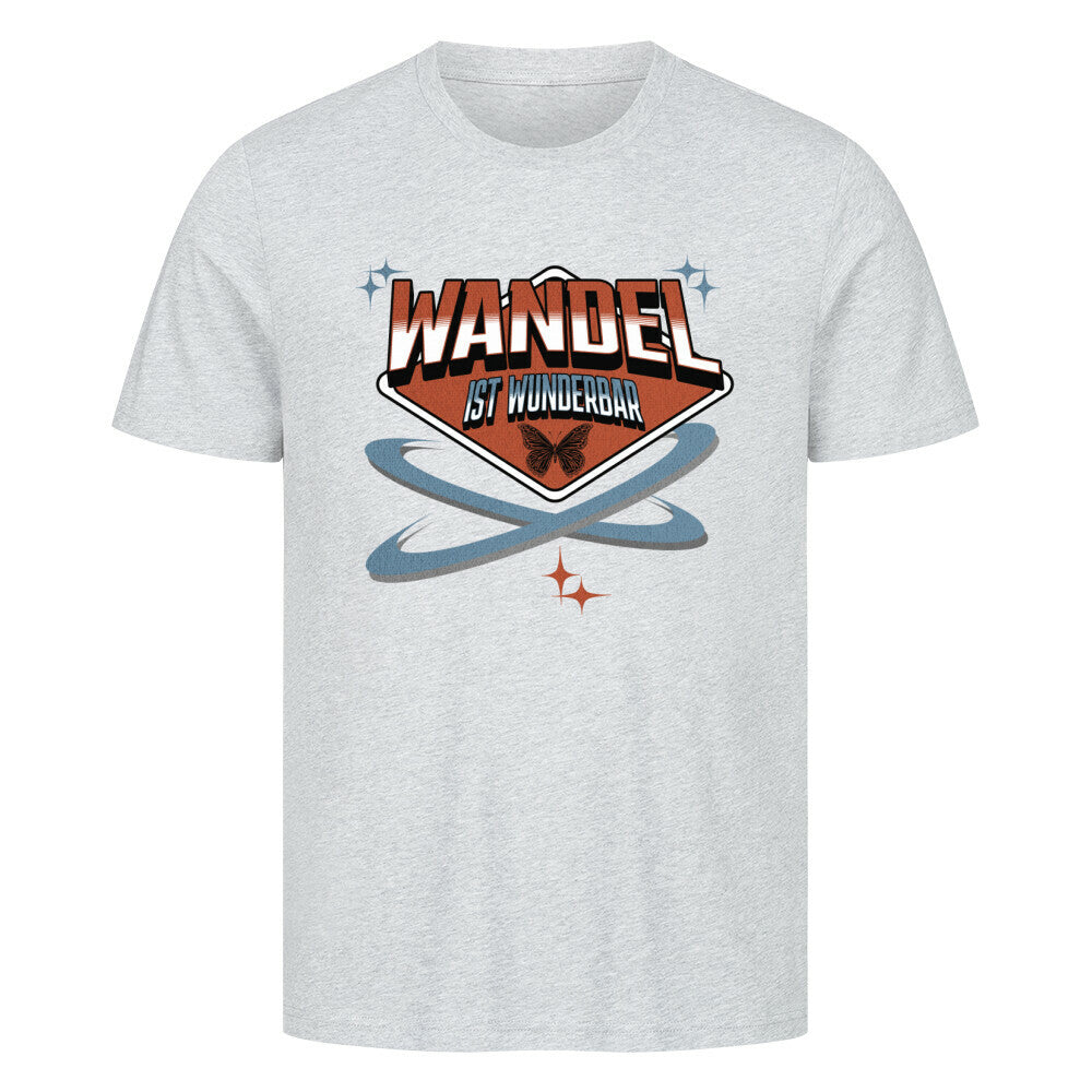 HigherBlanks Premium T-Shirt in Heather Grey mit „WandelWunderbar“-TORIPROS