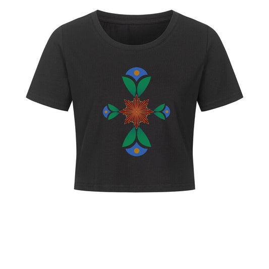 Ladies Cropped Tee/ Geometrischer Traum