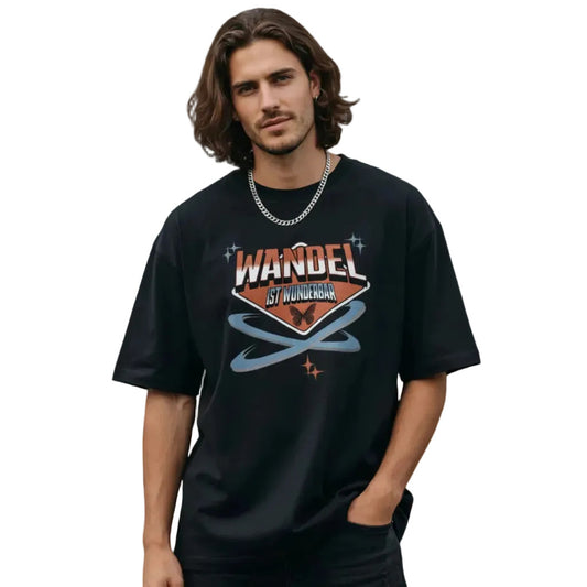 Premium Organic Oversize Blast in schwarz mit „WandelWunderbar“-TORIPROS