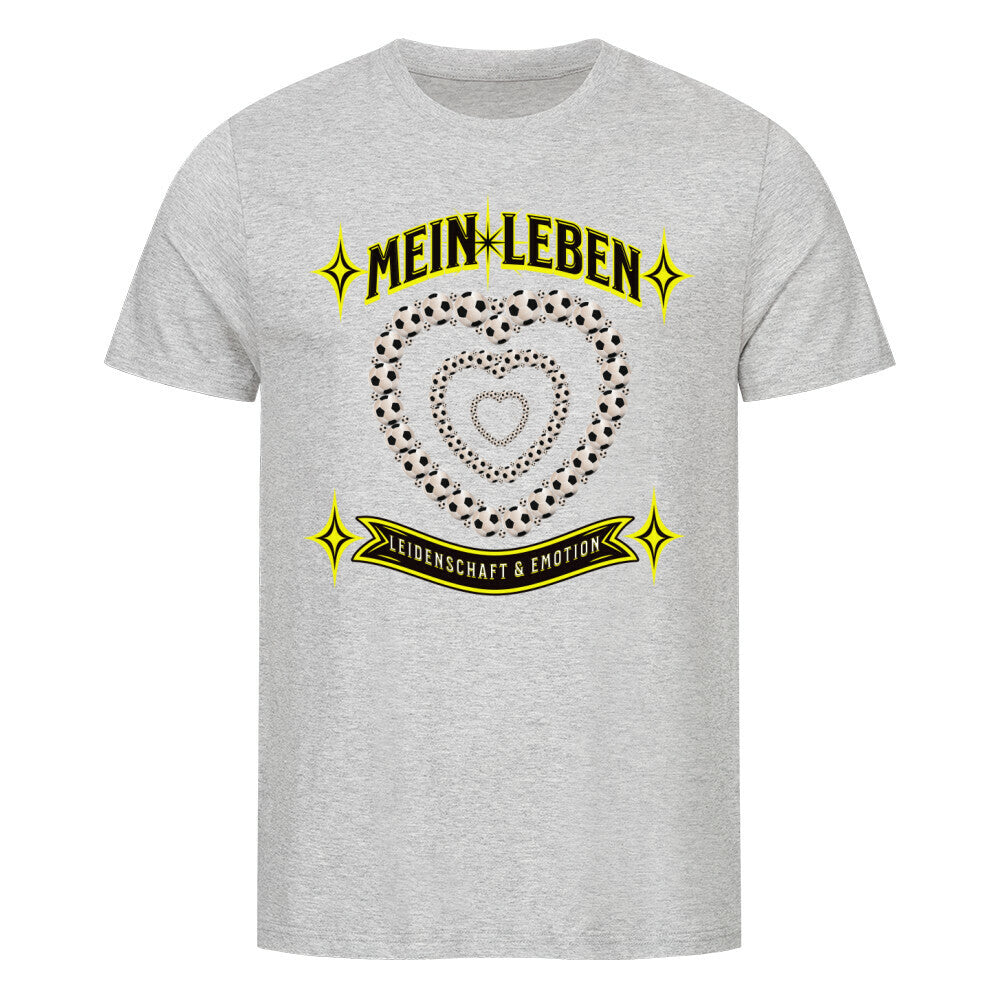 Premium Organic Shirt / Fußball mein Leben-GRAU