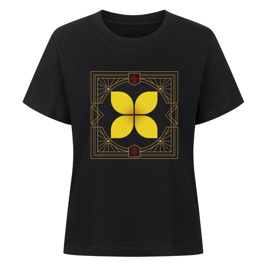 Premium Organic Shirt Women/ Eckige Eleganz-Schwarz-TORIPROS