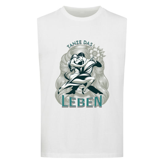 Sleeveless Oversized Tee / Tanze das Leben-TORIPROS-weiß