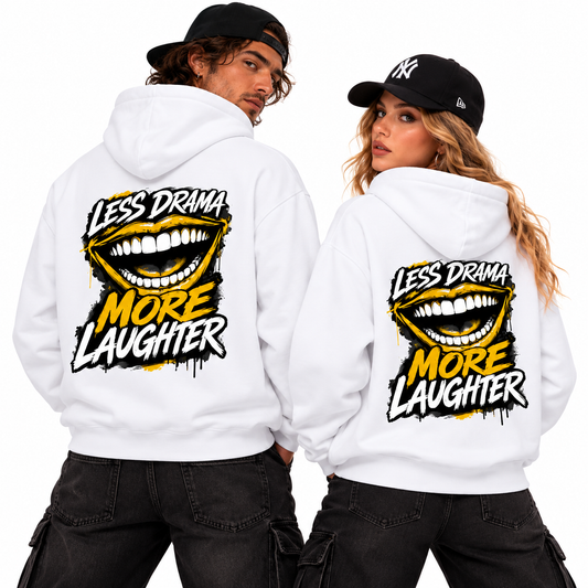 Premium Organic Hoodie / LAUGH MORE