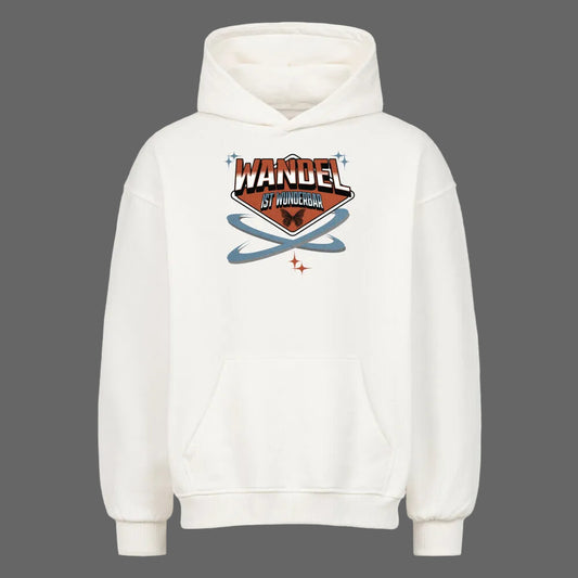 VACANCY Oversized Hoodie/ WandelWunderbar-weiß