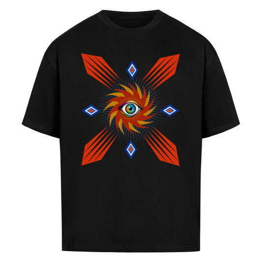 VACANCY Oversized Shirt / Auge im STURM, Phase der Ruhe-Schwarz-TORIPROS