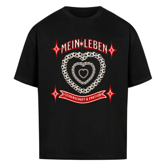 VACANCY Oversized Shirt / Fußball mein LEBEN -Schwarz