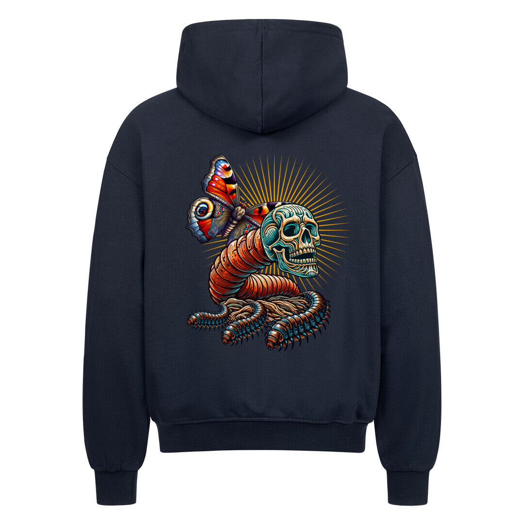 Toripros Wandel Kollektion – Wandel ONE Oversized Zipper Hoodie in French Navy, modernes Streetwear-Design mit starkem Statement