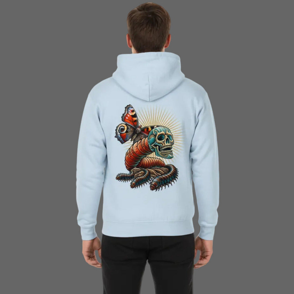 Toripros Wandel Kollektion – Wandel ONE Premium Hoodie in Babyblau, modernes Streetwear-Design mit starkem Statement