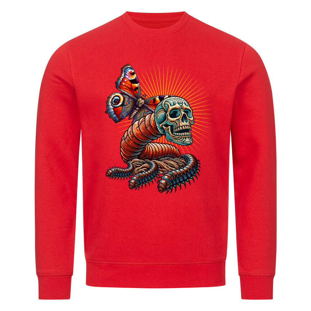 Toripros Wandel Kollektion – Wandel ONE Premium Organic Sweatshirt in Bright Red, modernes Streetwear-Design mit starkem Statement