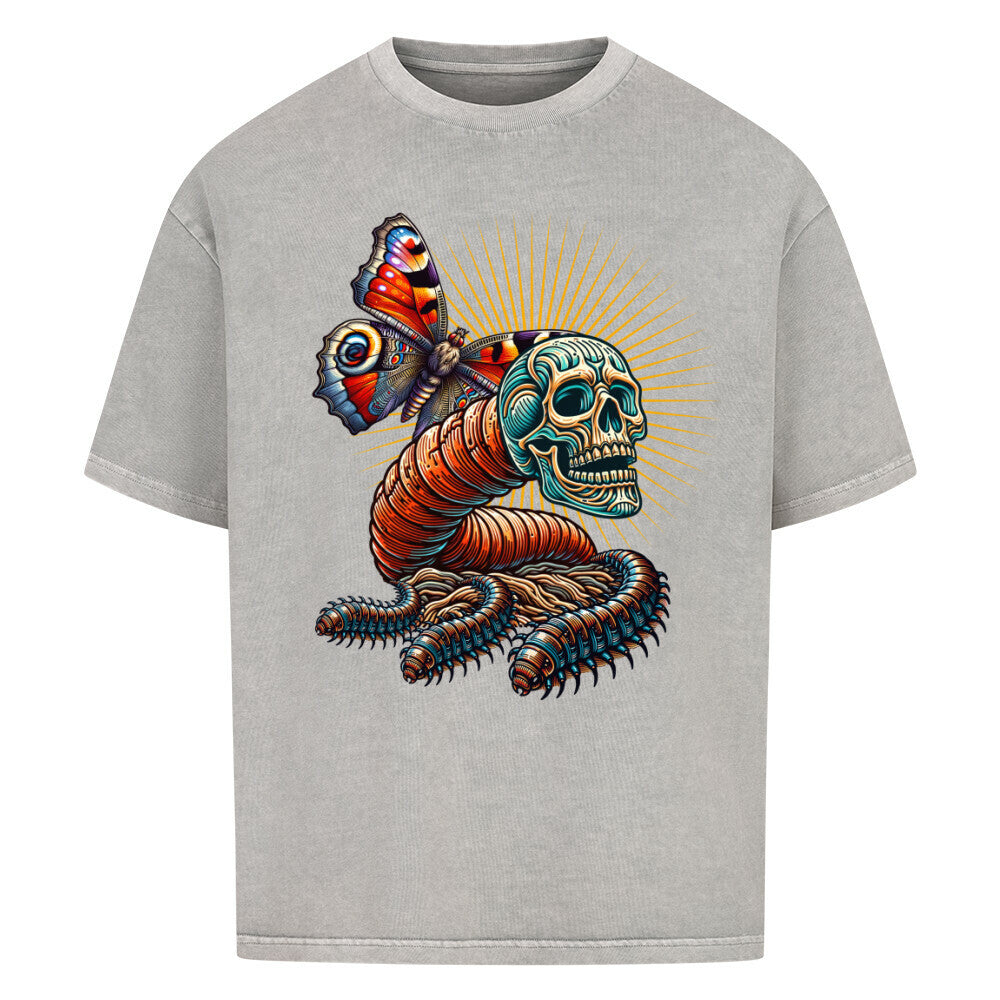 Toripros Wandel Kollektion – Wandel ONE Oversized Shirt in Washed Grey, modernes Streetwear-Design mit starkem Statement