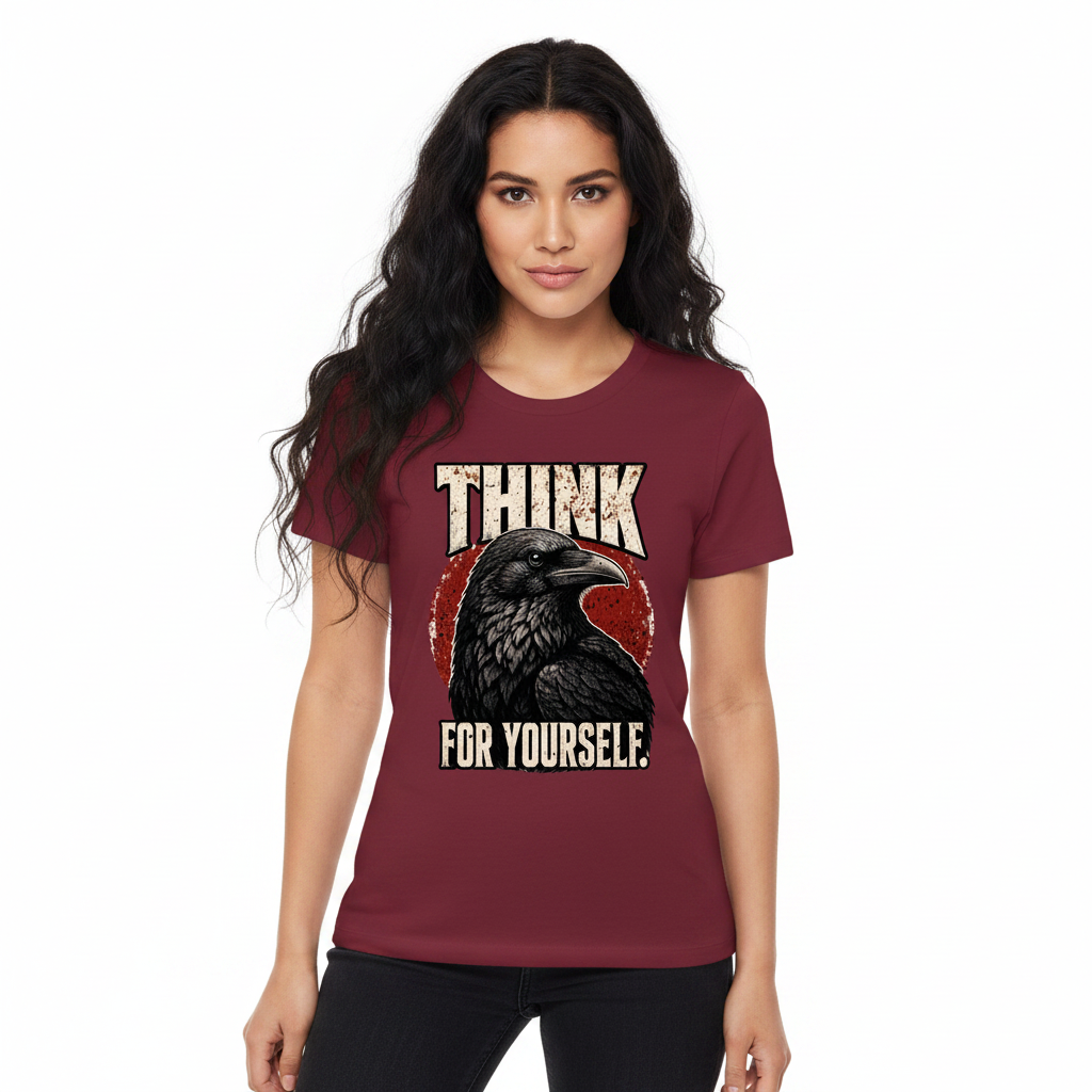 Premium Organic Shirt Women / THINK for YOURSELF
