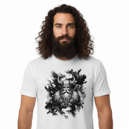 Premium Organic Shirt / Cloud Viking