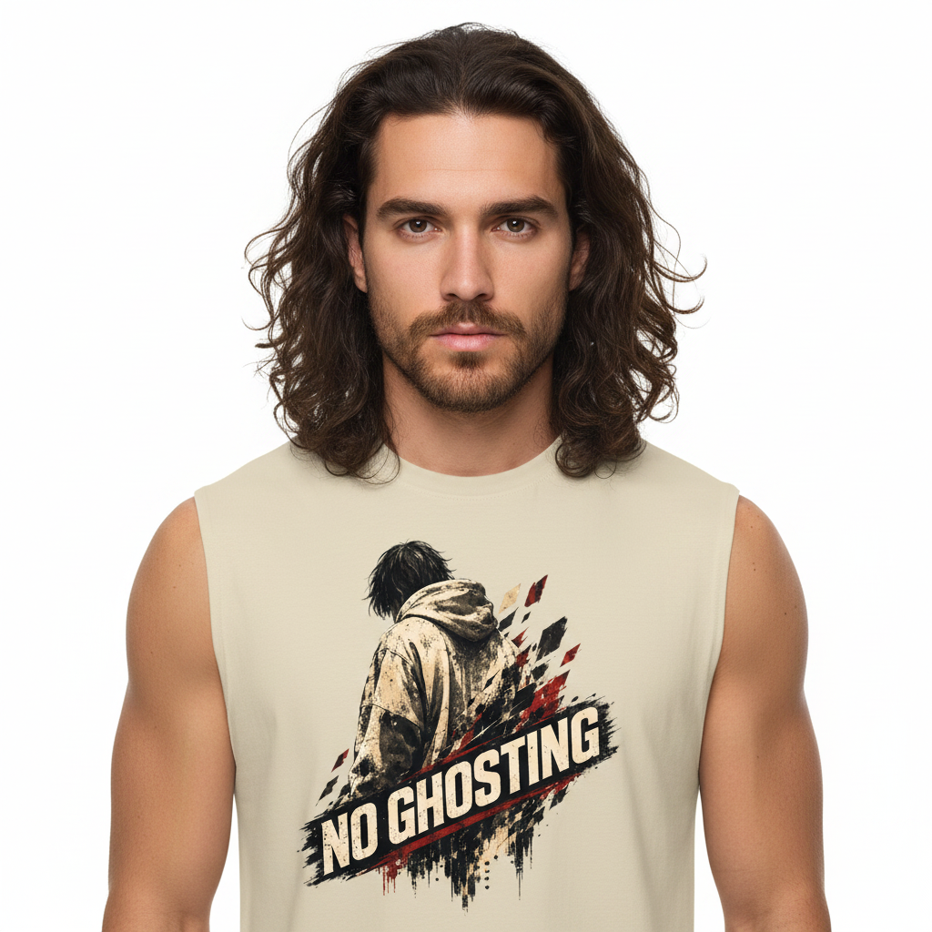 Sleeveless Oversized Tee/ NO GHOSTING