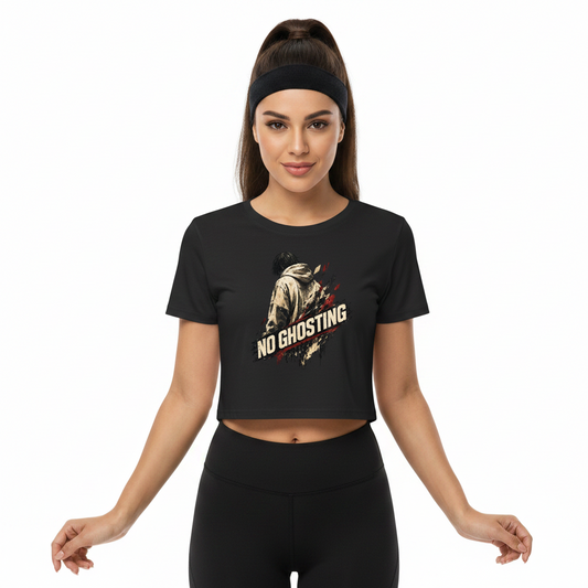 Ladies Cropped Tee/ NO GHOSTING