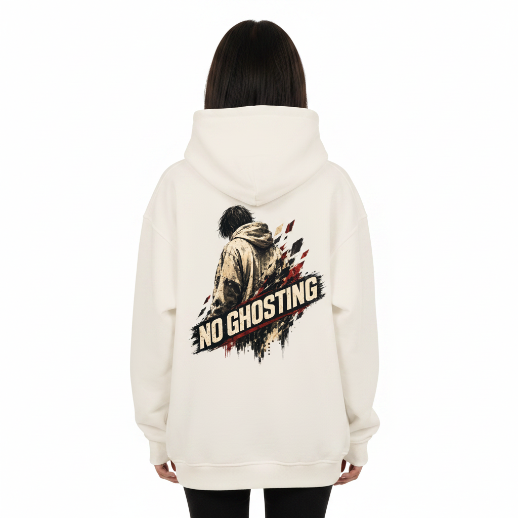 VACANCY Oversized Hoodie/ NO GHOSTING