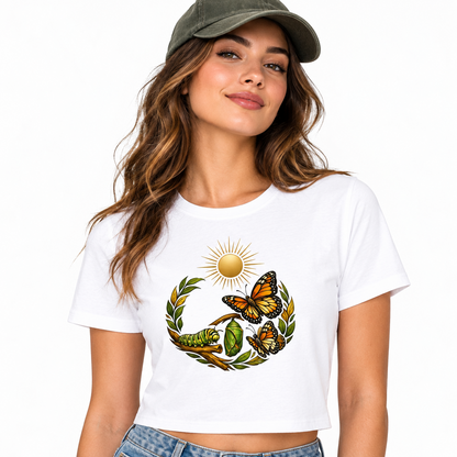 Ladies Cropped Tee / WandelKreis