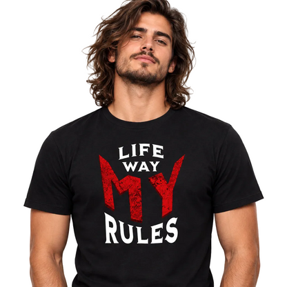 HigherBlanks Premium T-Shirt / MY LIFE. MY WAY. MY RULES