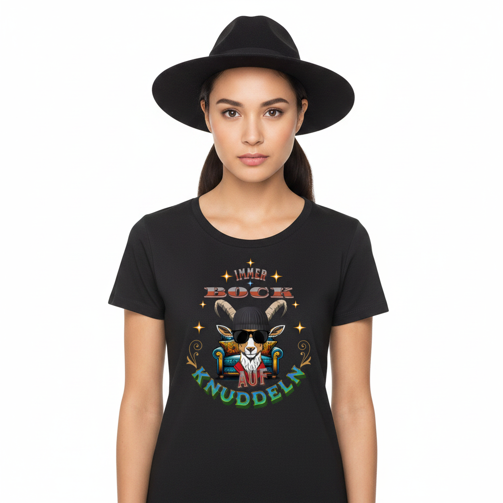Premium Organic Shirt Women / IMMER BOCK auf KNUDDELN