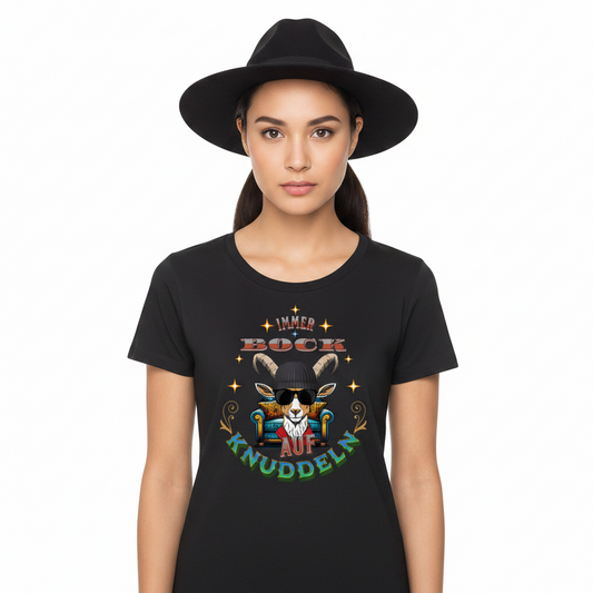 Premium Organic Shirt Women / IMMER BOCK auf KNUDDELN