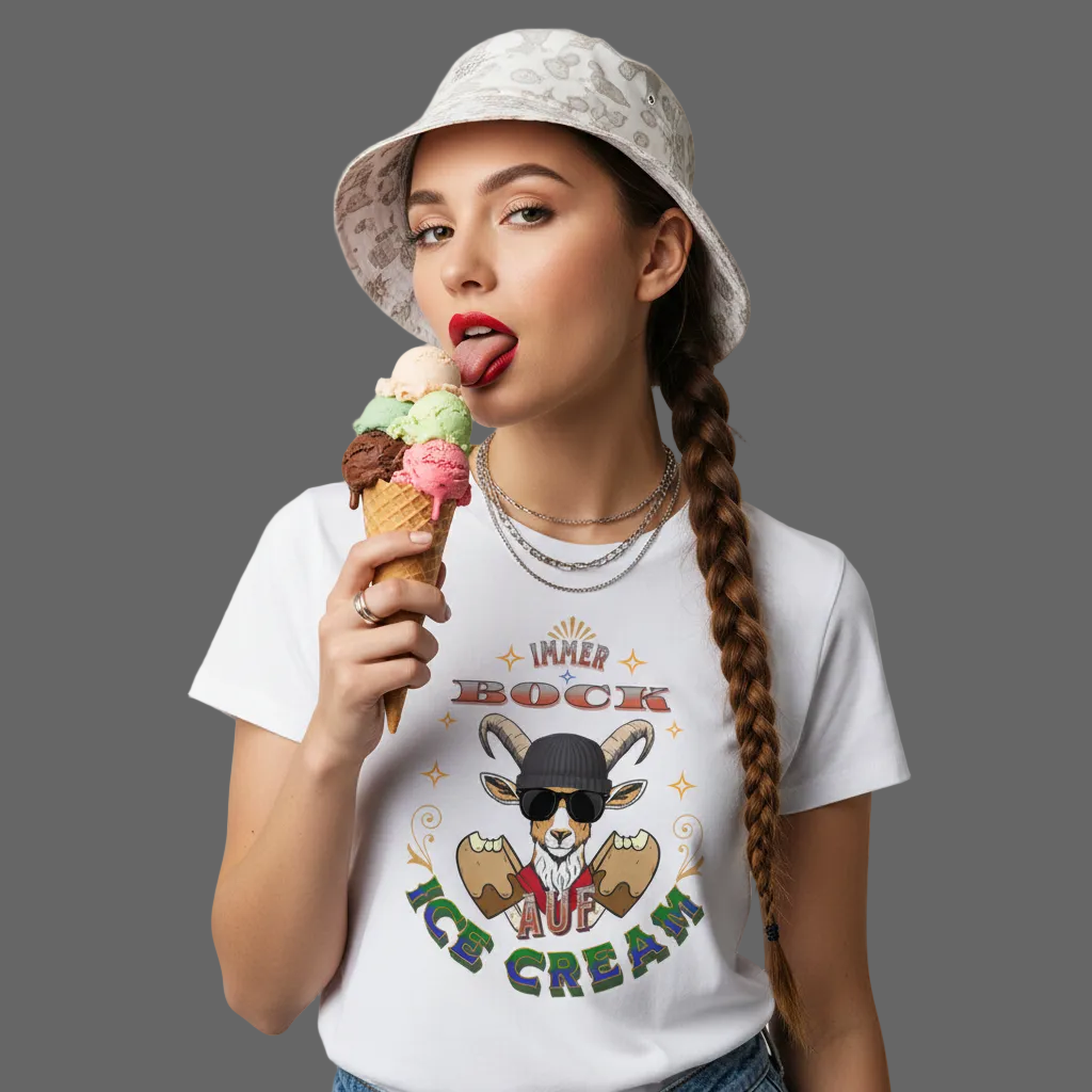 Premium Organic Shirt Women / IMMER BOCK auf ICE CREAM