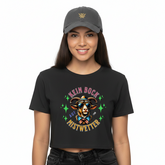 Ladies Cropped Tee / KEIN BOCK auf MISTWETTER