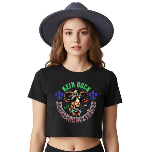 Ladies Cropped Tee / KEIN BOCK auf ANSPANNUNGSTRÄGER