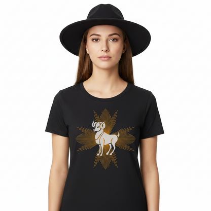 Premium Organic Shirt Women / Sternzeichen-Steinbock Aura