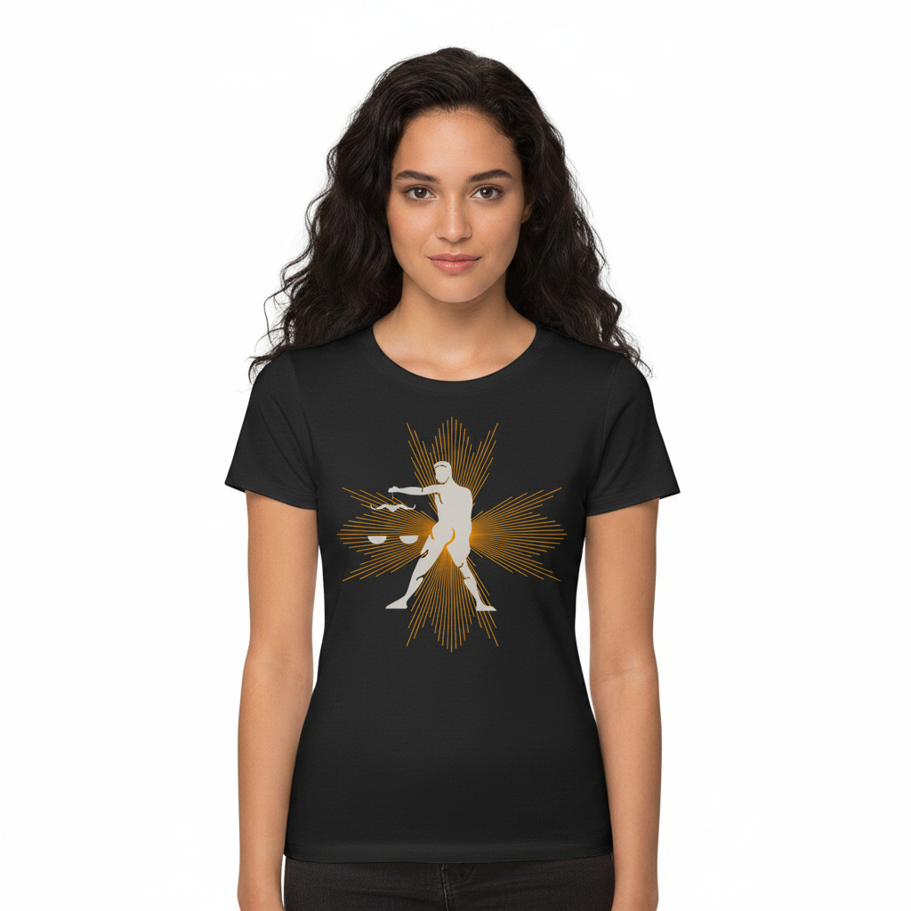 Premium Organic Shirt Women / Sternzeichen-Waage Aura