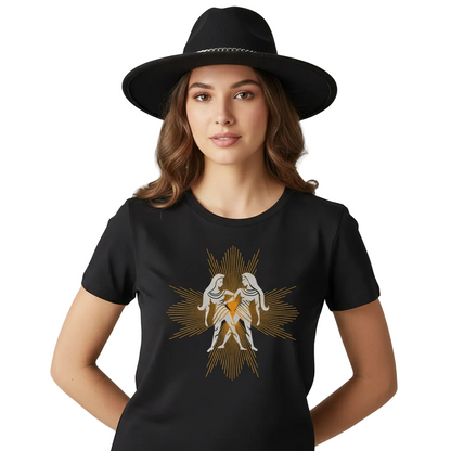 Premium Organic Shirt Women / Sternzeichen - Zwillinge Aura