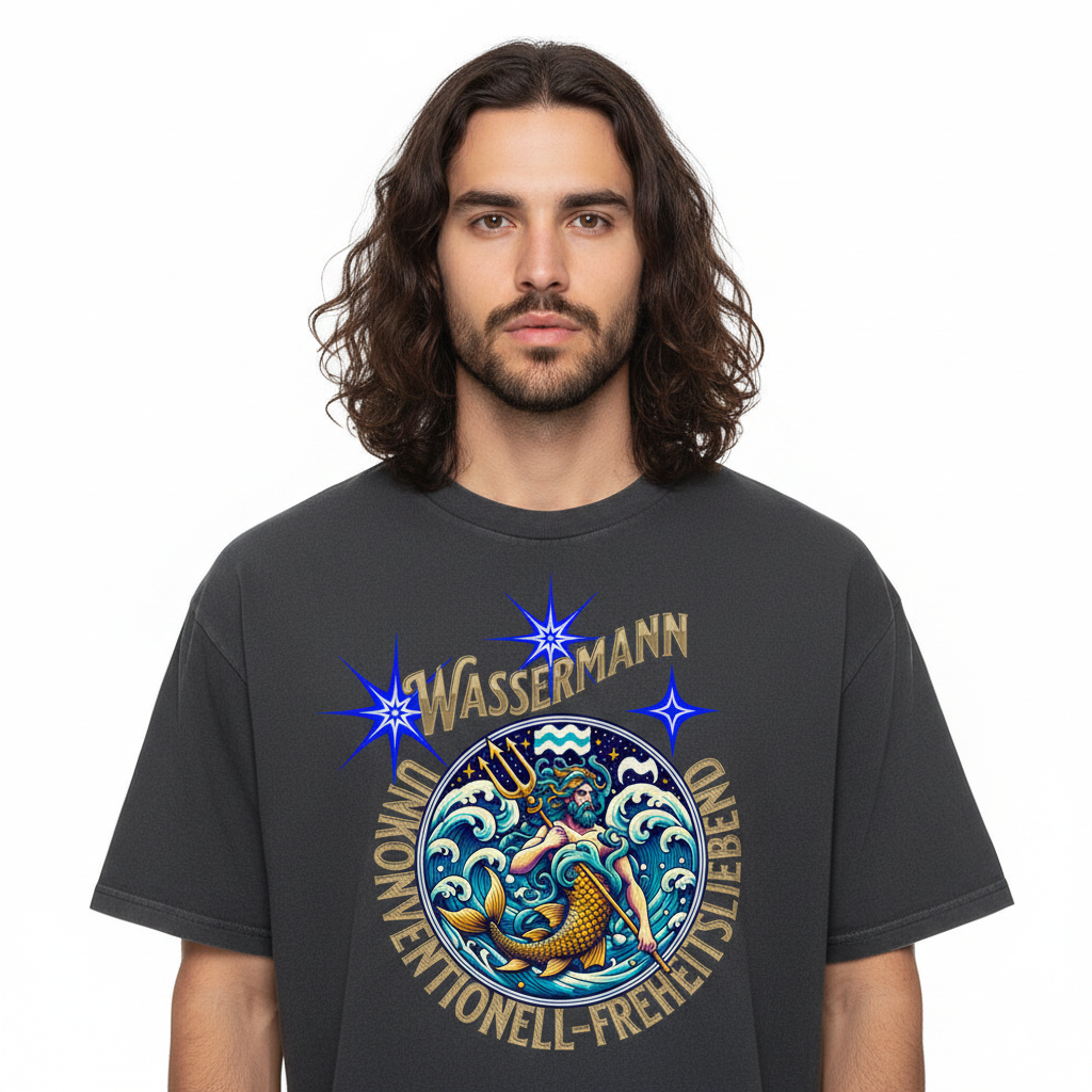 VACANCY Oversized Shirt / Wassermann Sternzeichen