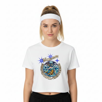 Ladies Cropped Tee / Wassermann Sternzeichen