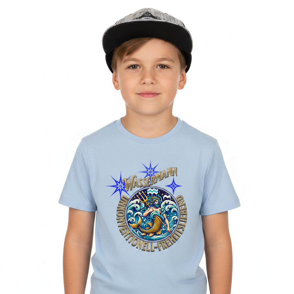 Premium Organic Shirt Kids / Wassermann Sternzeichen